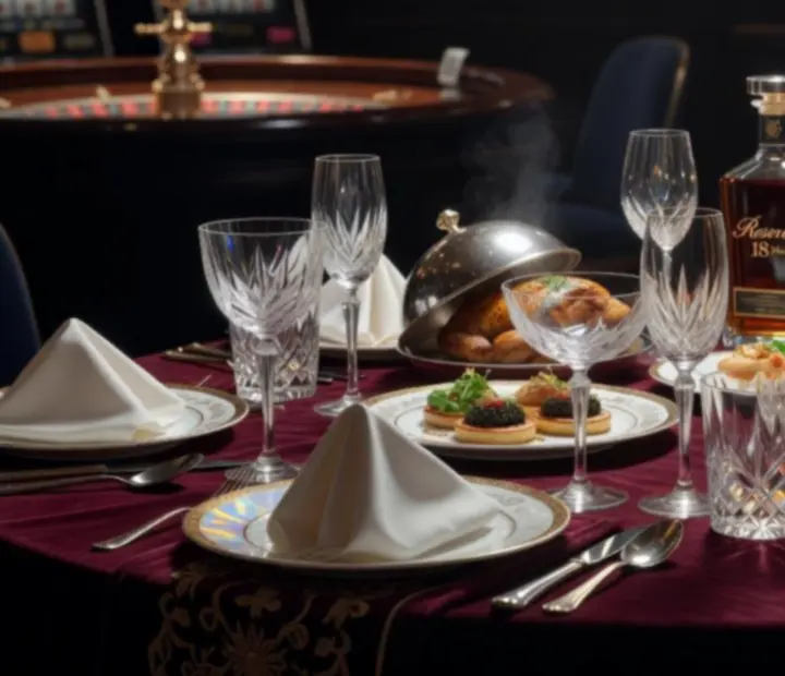 Gourmet bankett menü és prémium italszelekció elegáns szervírozással